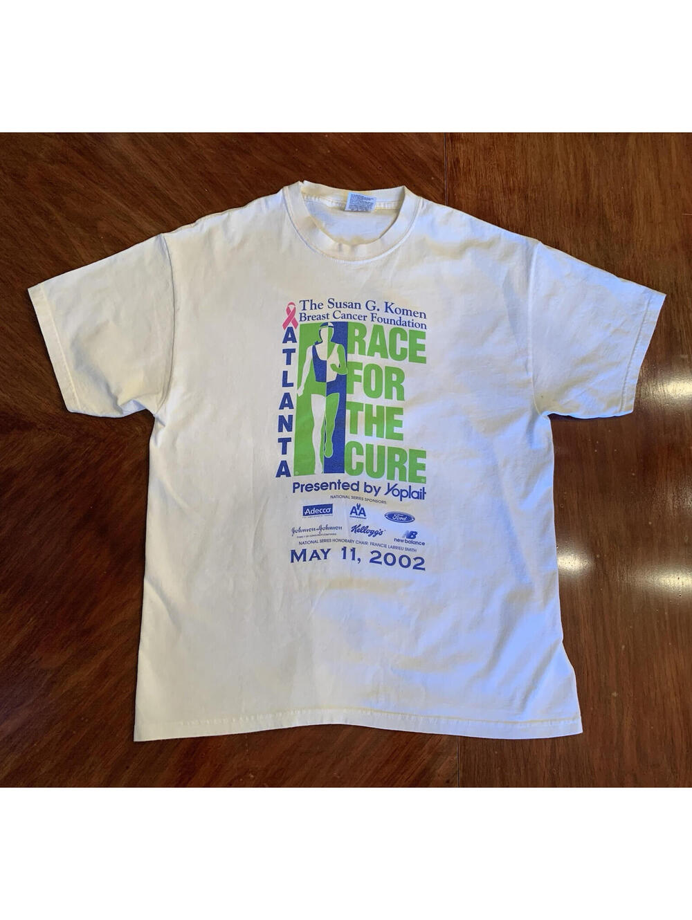 Women's Large Race for the Cure breast cancer T-shirt